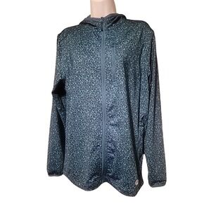 Women's‎ Blue Full-Zip Lightweight Polyester Jacket by Lands End-Size Small